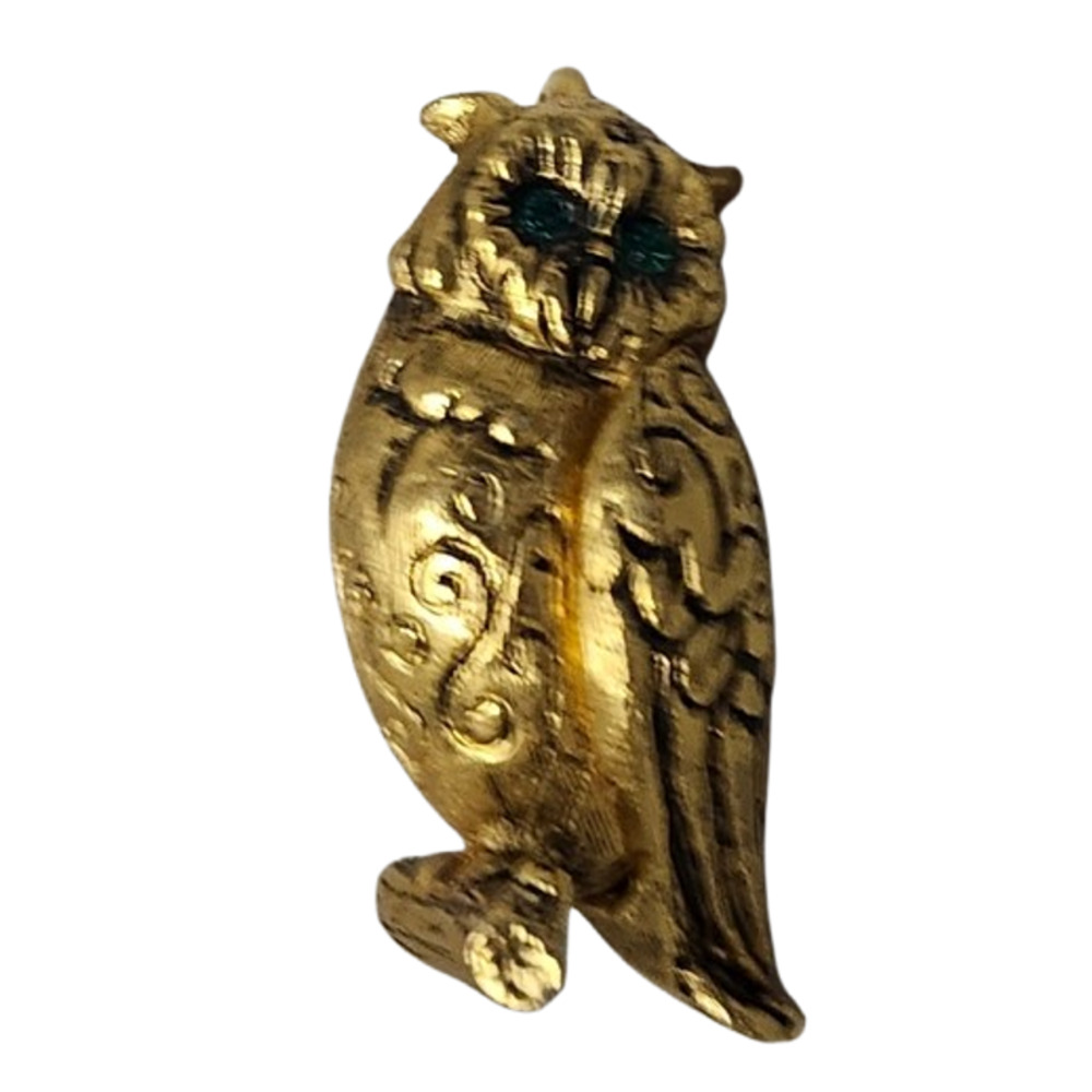 Vtg 1960s 70s Max Factor Owl Perfume Solid Pendant